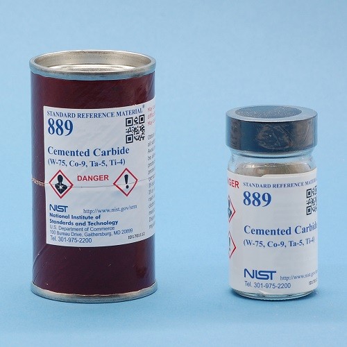 SRM 889  硬質合金(W-75，Co-9，Ta-5，Ti-4)標準品